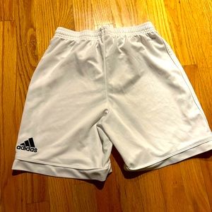 Adidas soccer shorts youth size large.